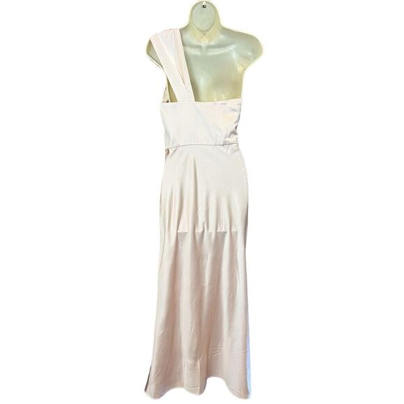 Significant Other Macy One-Shoulder Satin Dress in Ballet Pink NWT Size 2 - Picture 5 of 6